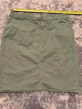 Remi Sage Green A-Line Skirt